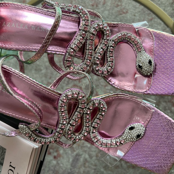 Azalea Wang Snake Heels - Picture 1 of 4